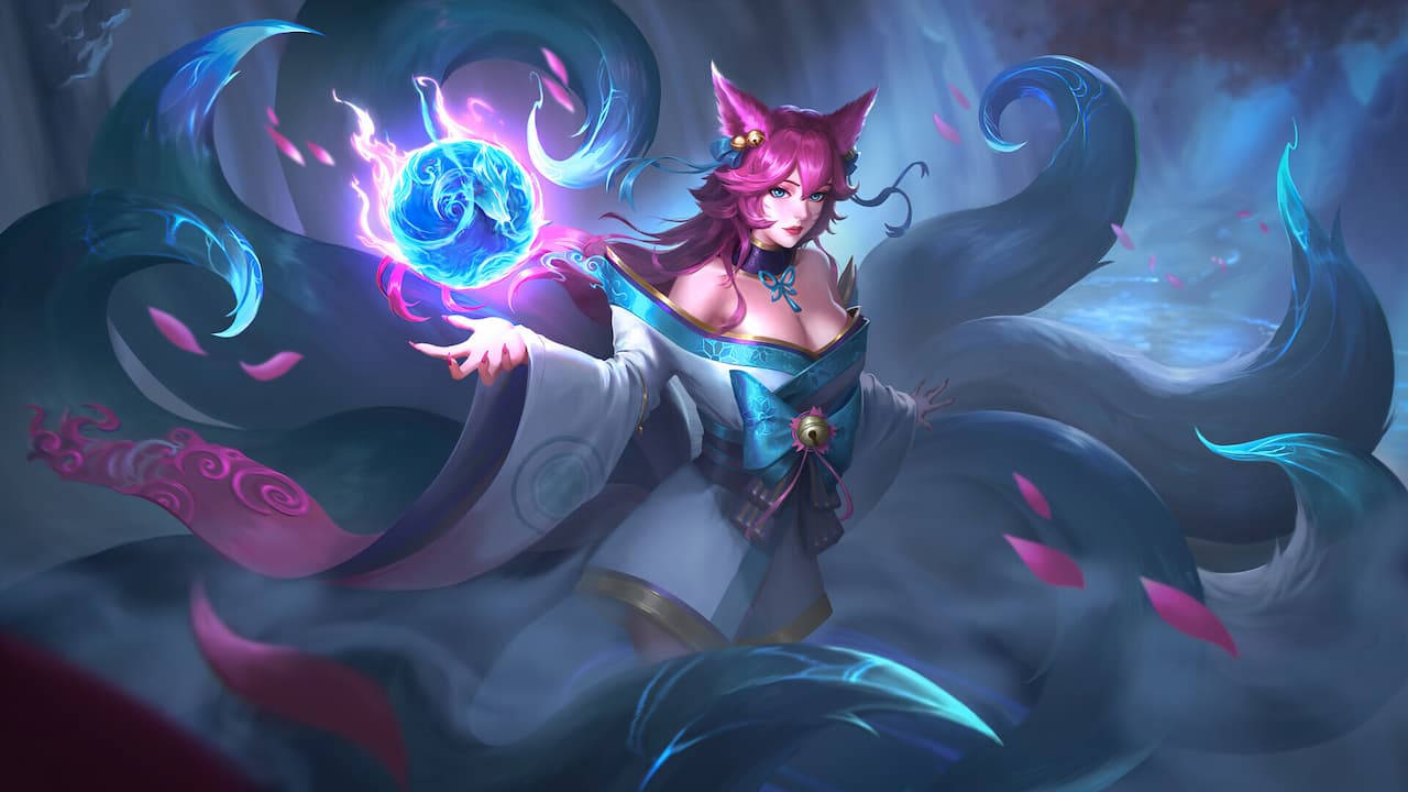Ahri League Of Legends wallpapers for desktop download free Ahri League  Of Legends pictures and backgrounds for PC  moborg