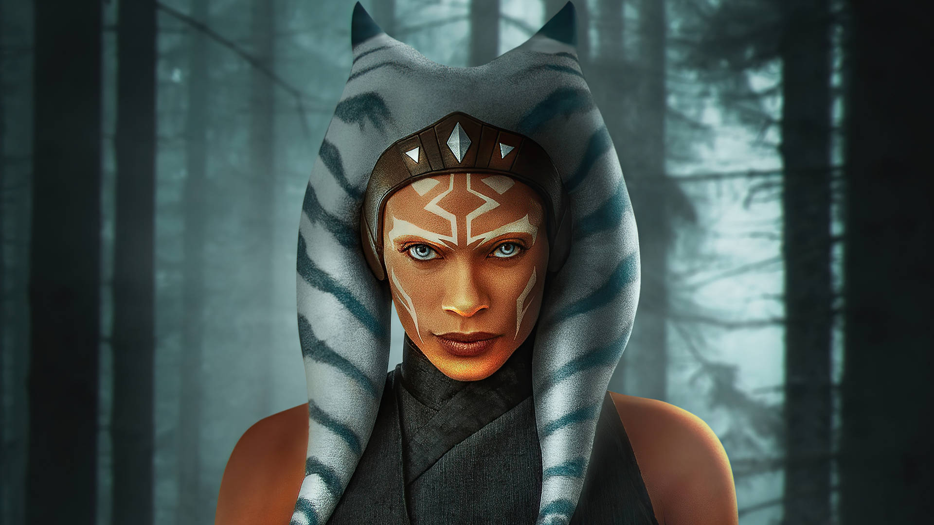Ahsoka Tano In The Forest Wallpaper