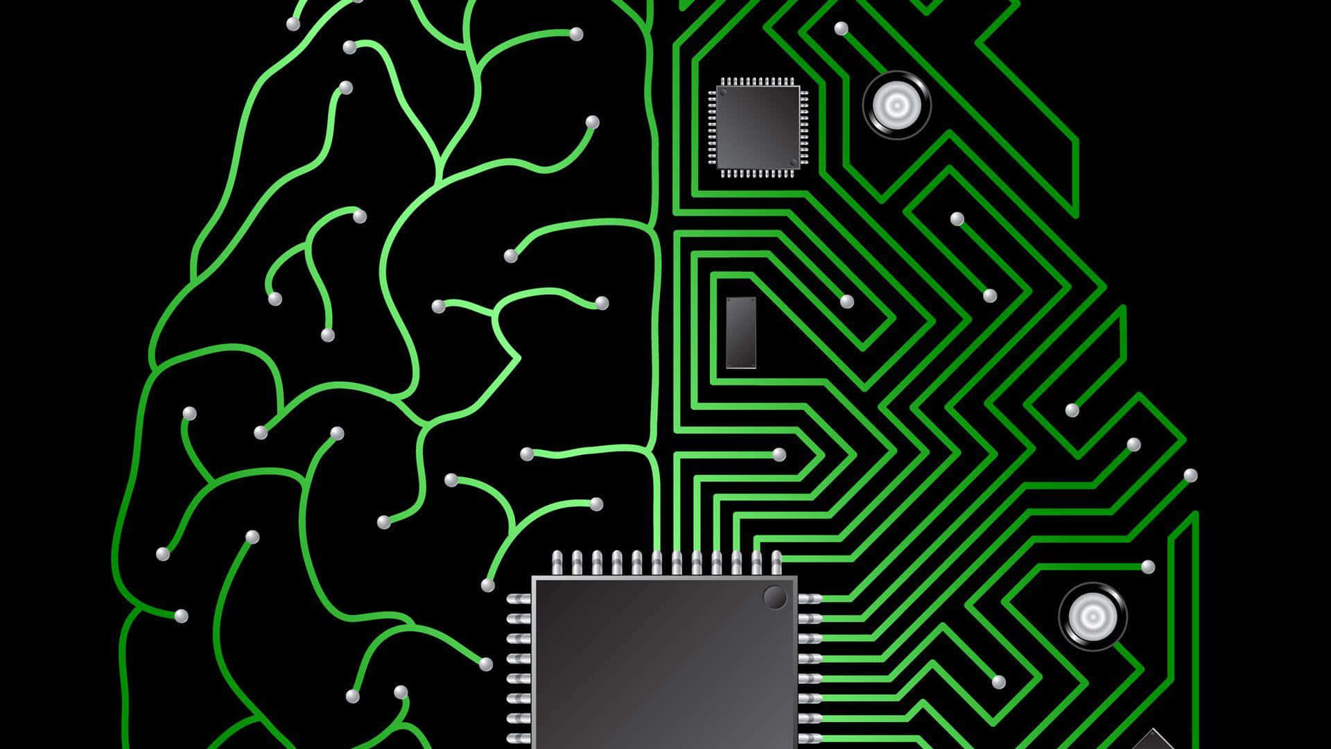 Abstract depiction of artificial intelligence Wallpaper