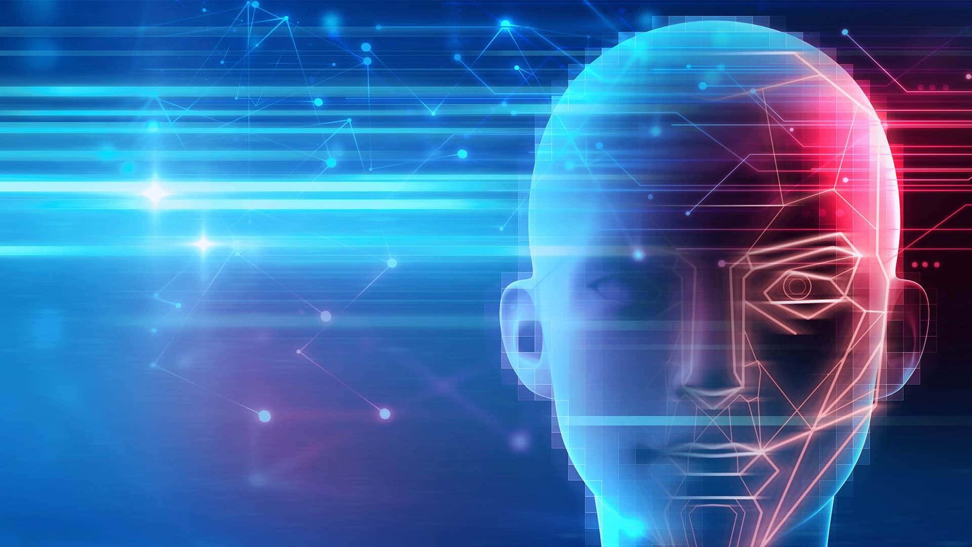 Tecnologíade Inteligencia Artificial Ai, Imagen De Neón.