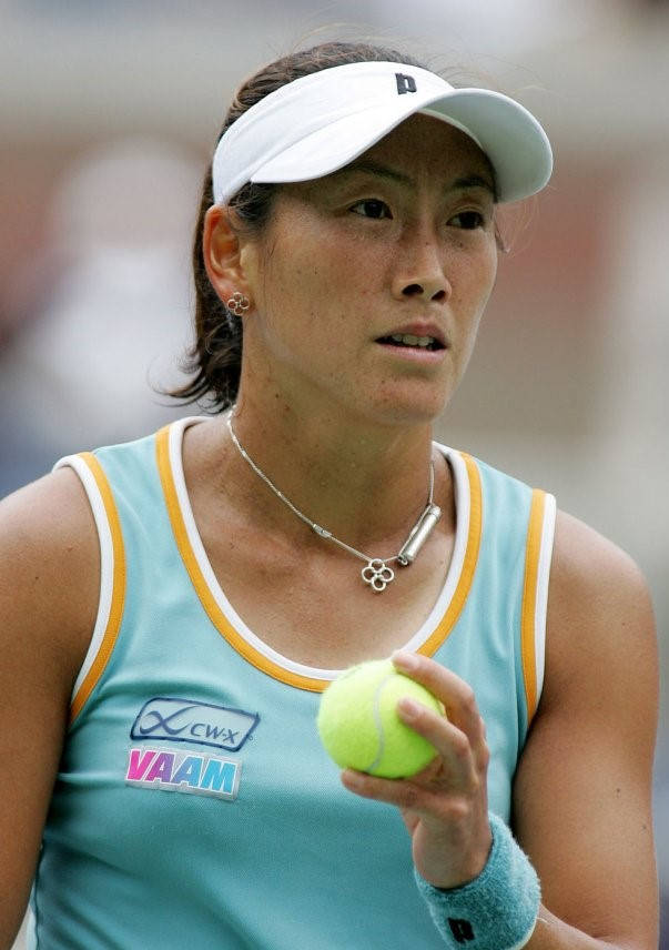 Ai Sugiyama Holding A Tennis Ball Wallpaper