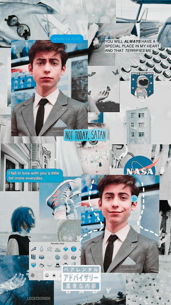 Aidan Gallagher, actor and singer known for roles on Nickelodeon's "Nicky, Ricky, Dicky&Dawn" and Netflix's "Umbrella Academy" Wallpaper