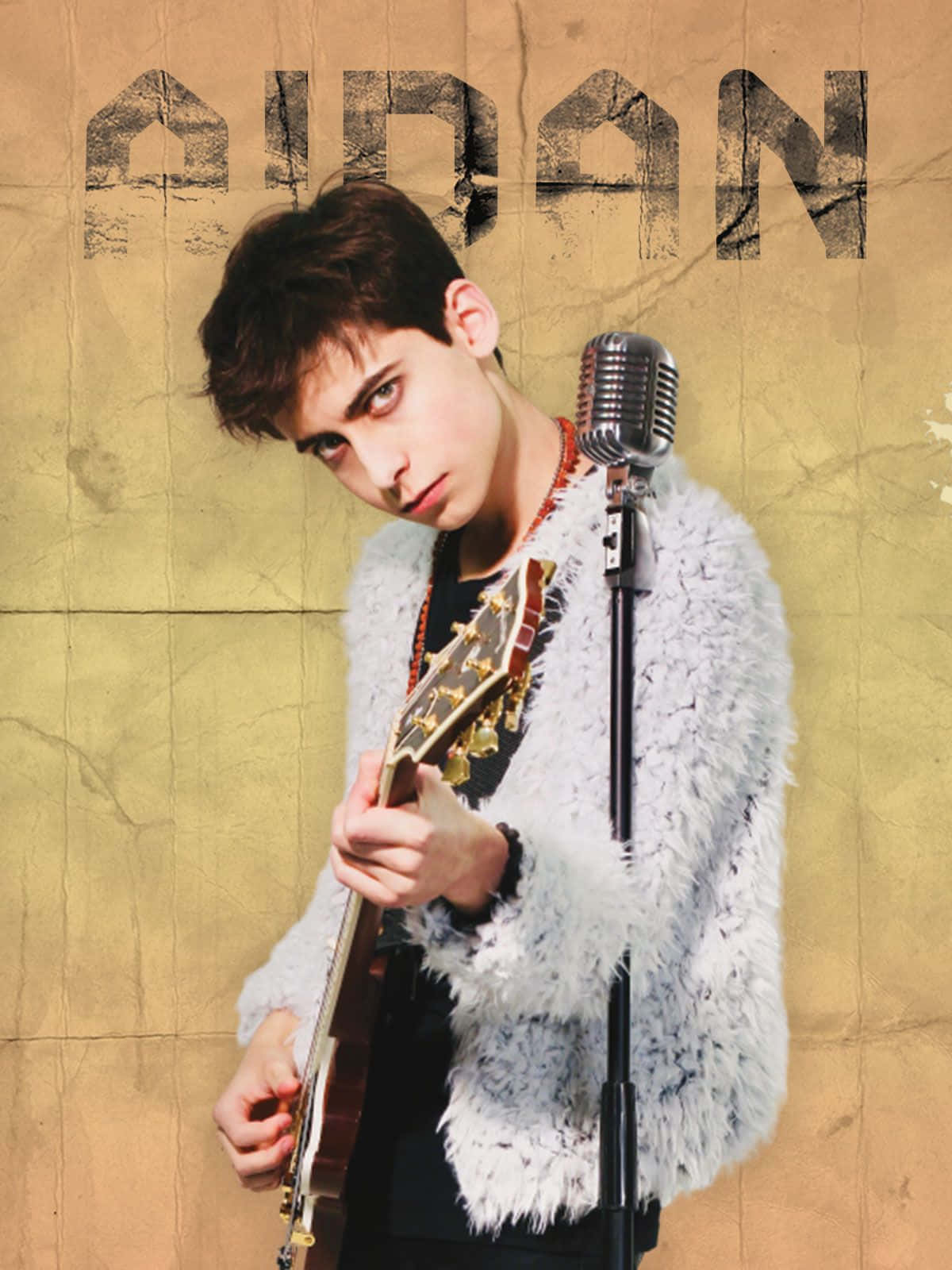 Aidan Gallagher Wowing Fans With Vibrant Performance Wallpaper