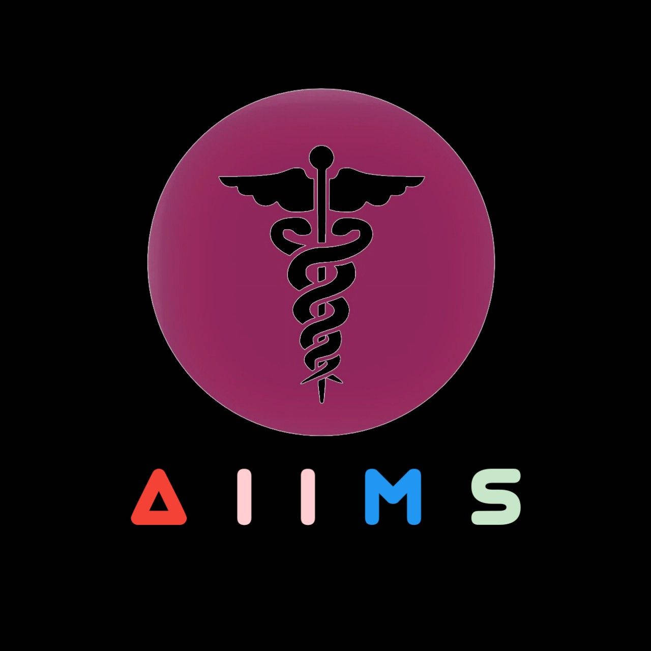 AIIMS Logo Tapet på din computer eller mobil. Wallpaper