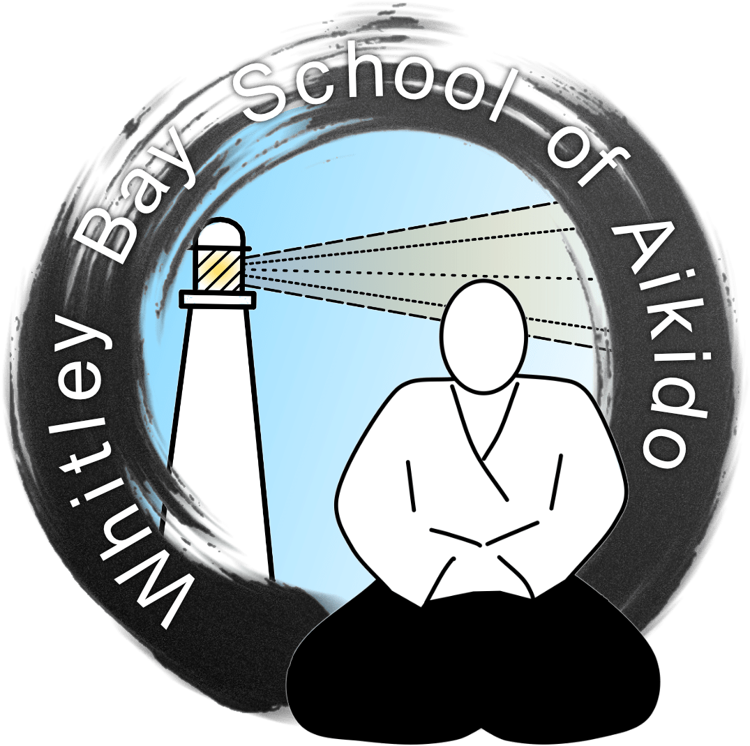 Aikido School Logowith Lighthouseand Figure PNG
