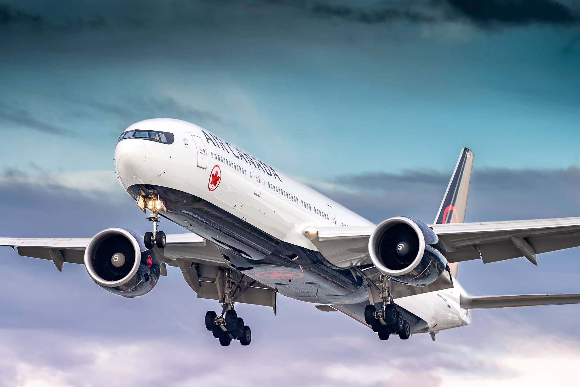 Iluften Med Air Canada Airbus Wallpaper