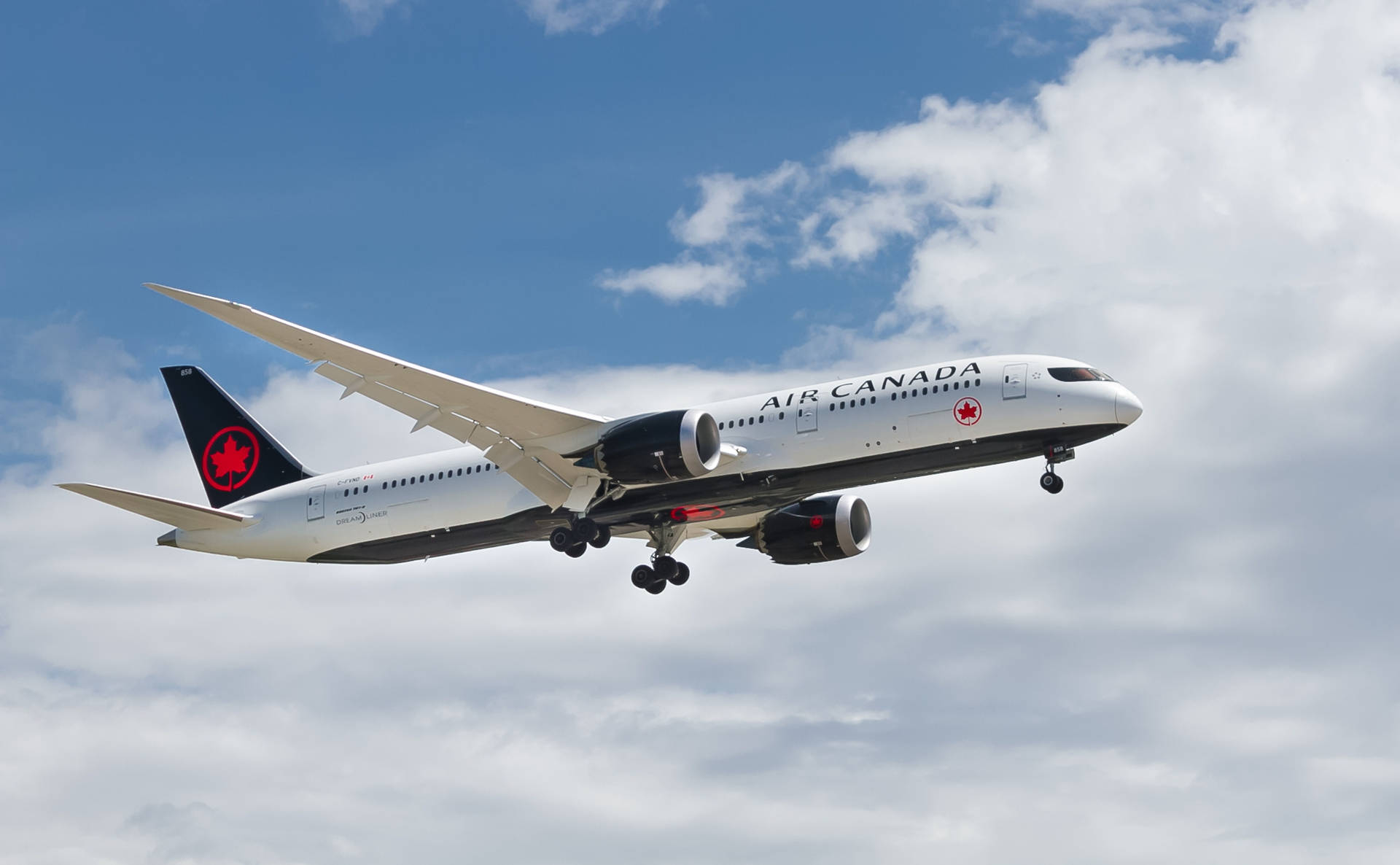 Air Canada Airplane Low Angle Wallpaper
