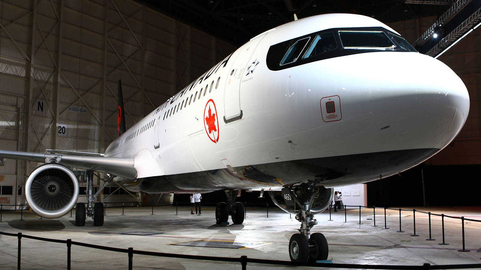 Up Close with Air Canada in the Hangar Wallpaper