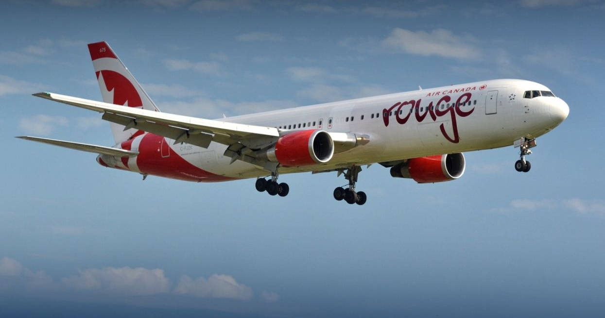 Air Canada Rouge fly reveal tapet Wallpaper