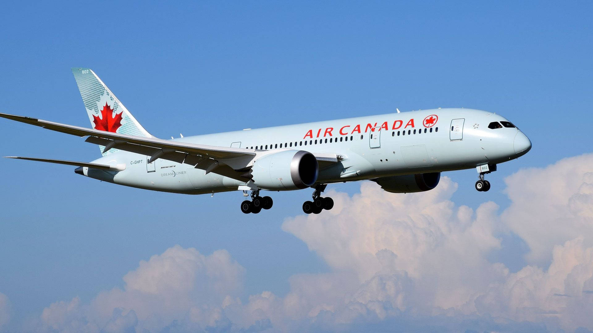 Air Canada With Maple Logo Wallpaper