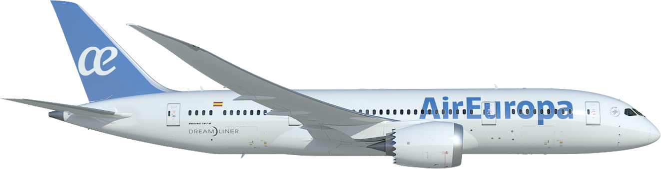 Air Europa Dreamliner Aircraft PNG