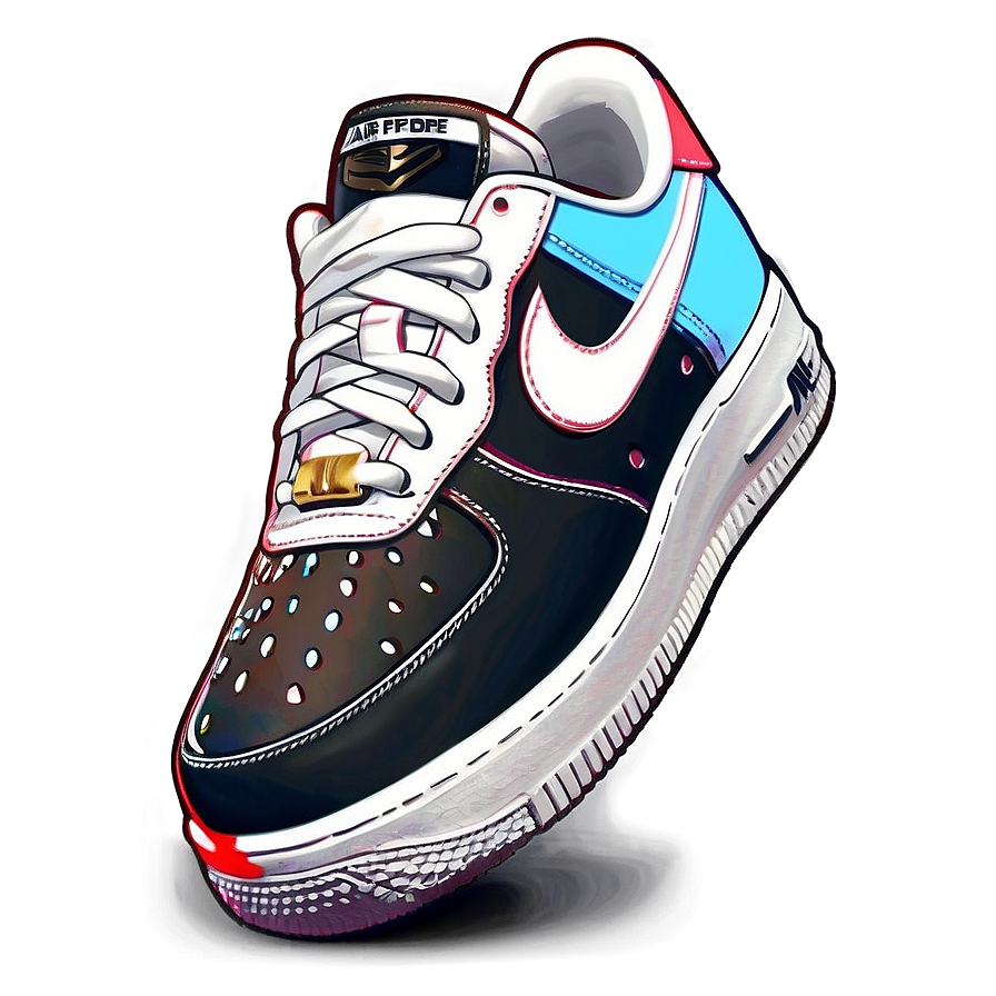 Air Force 1 Anime Custom Png 06212024 PNG