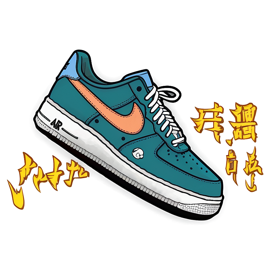 Air Force 1 Anime Custom Png Moc92 PNG