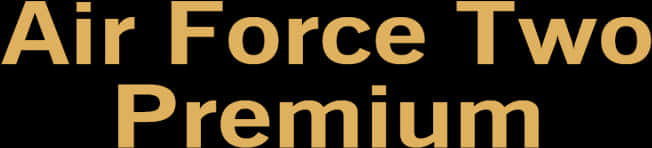 Air Force Two Premium Text Design PNG