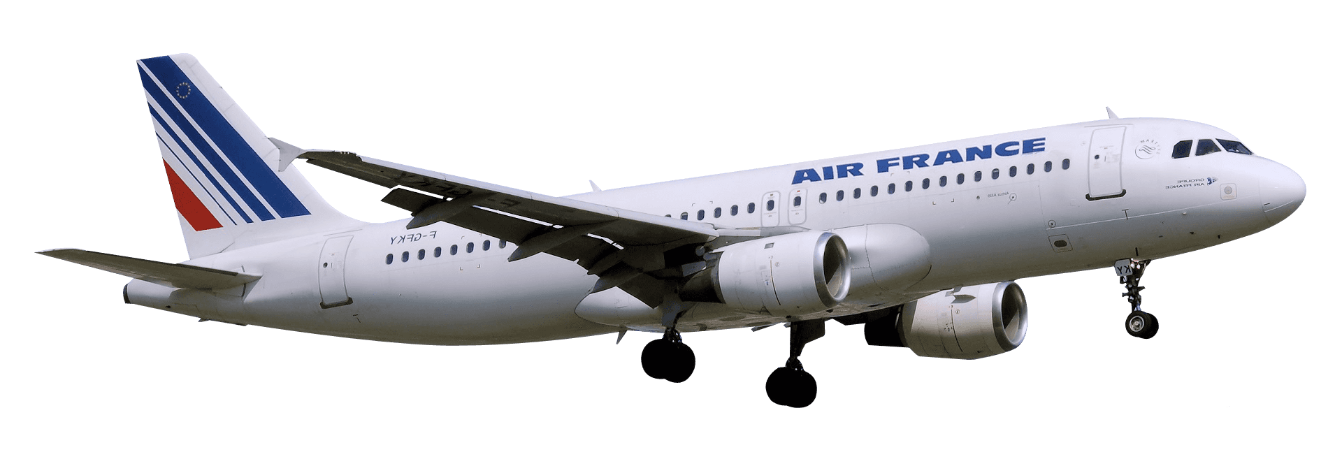 Air France Airbus A320 Midflight PNG