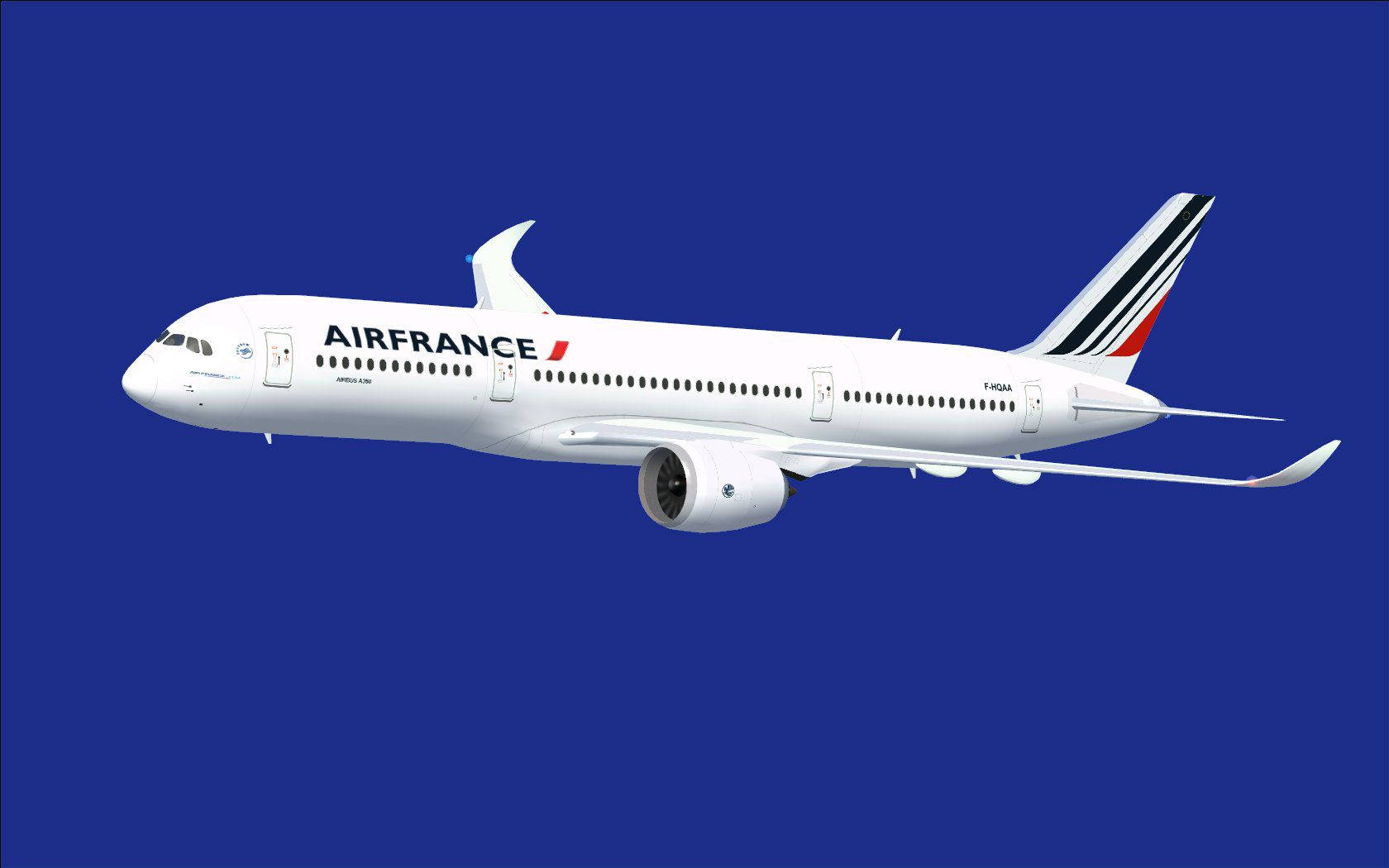 Air France Airbus A350-800 Xwb In Blue Wallpaper