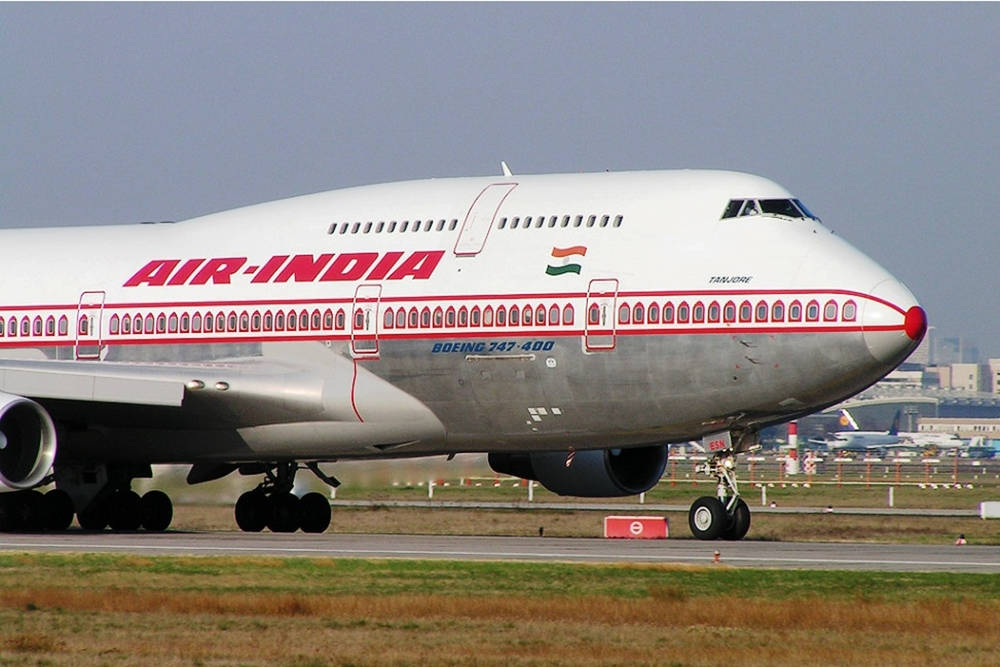 Air India Boeing 747-337 Double-decker Background