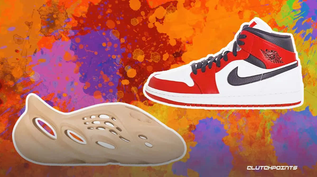 Lazapatilla Air Jordan 1 De Nike Ofrece Estilo Y Comodidad. Fondo de pantalla