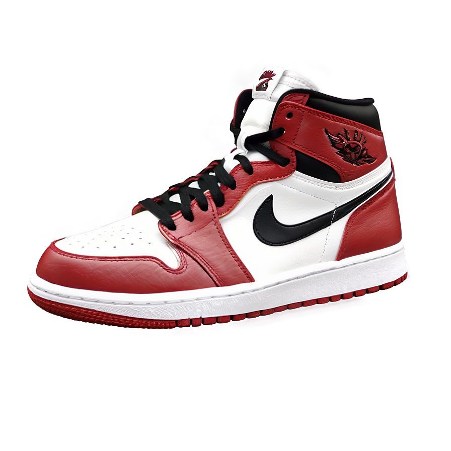 Air Jordan 1 Chicago Bulls Colorway Png 06202024 PNG