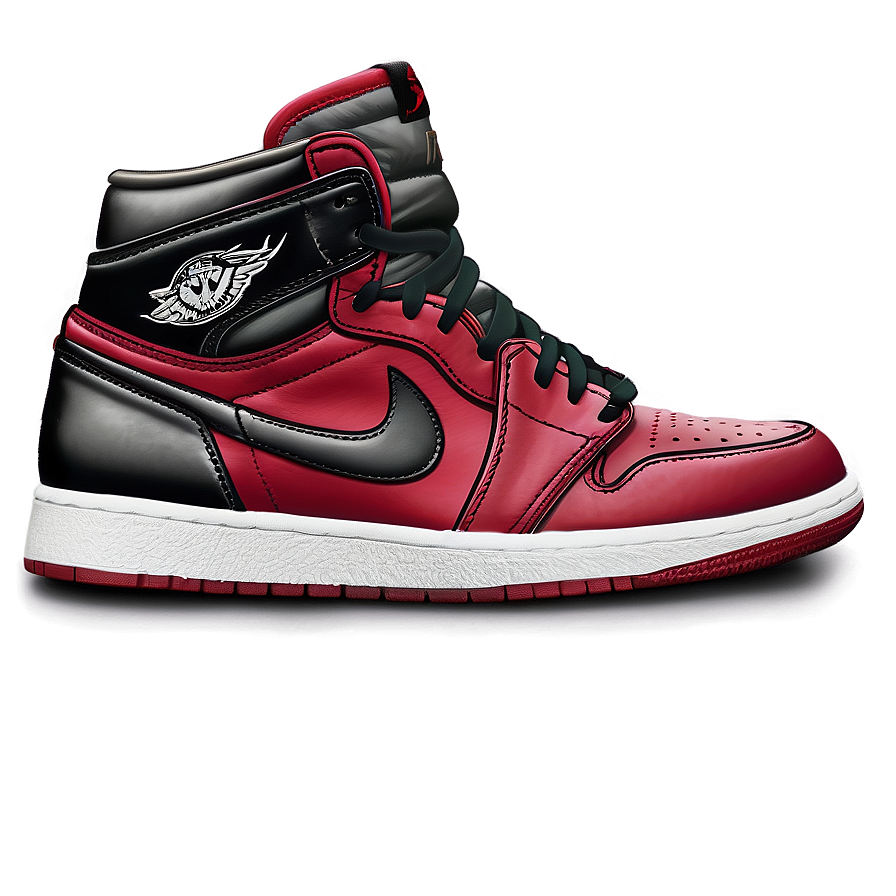 Air Jordan 1 Chicago Bulls Colorway Png Kka26 PNG