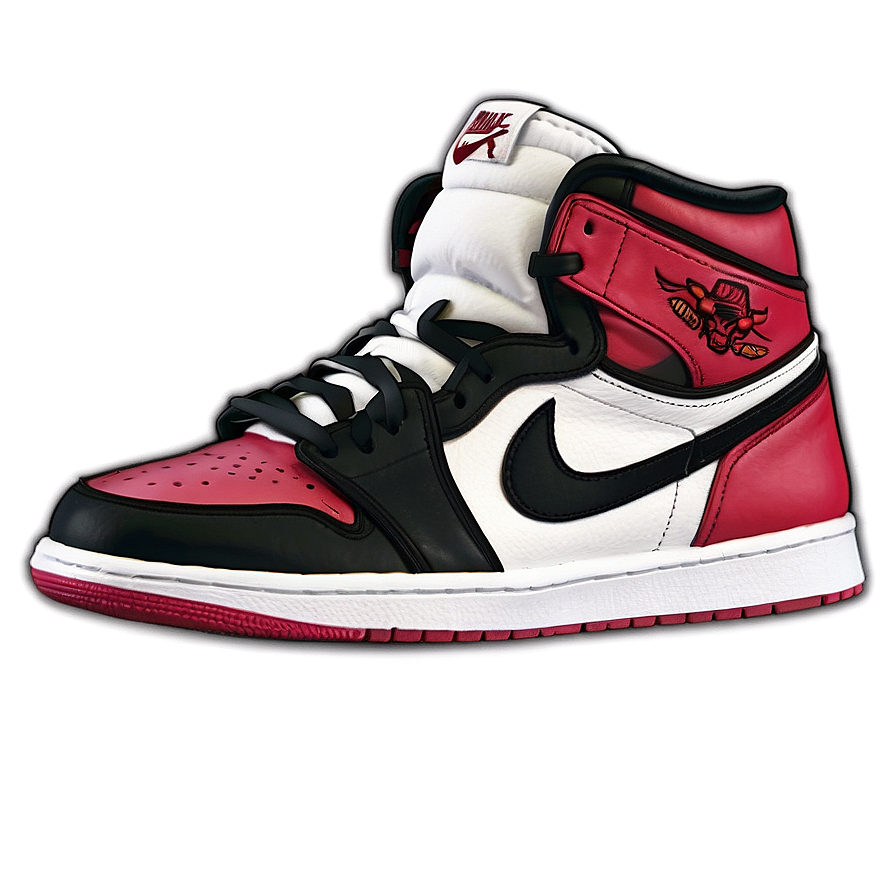 Air Jordan 1 Chicago Bulls Colorway Png Wev PNG