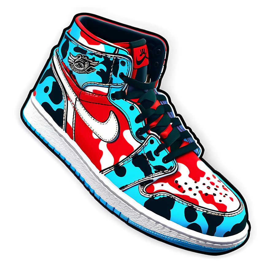 Air Jordan 1 Digital Camo Print Png 18 PNG