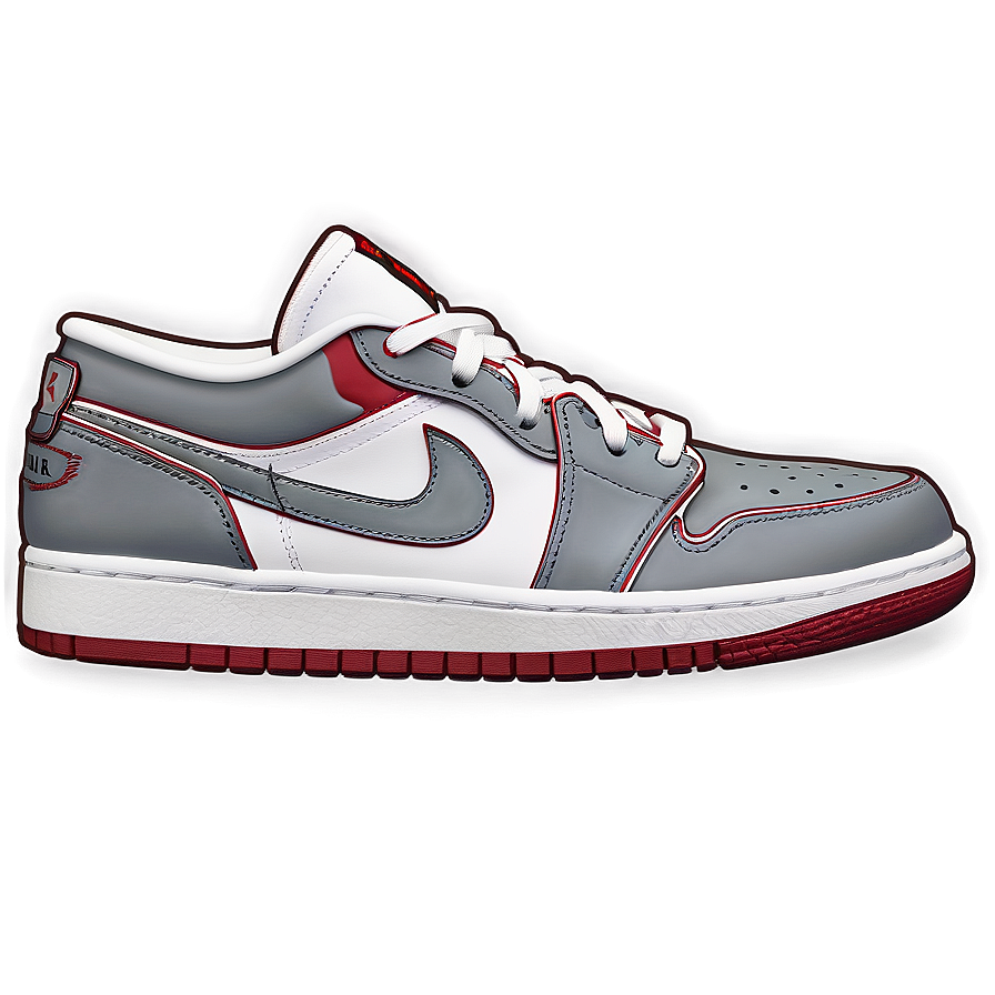 Air Jordan 1 Low Cut Design Png Ubm PNG