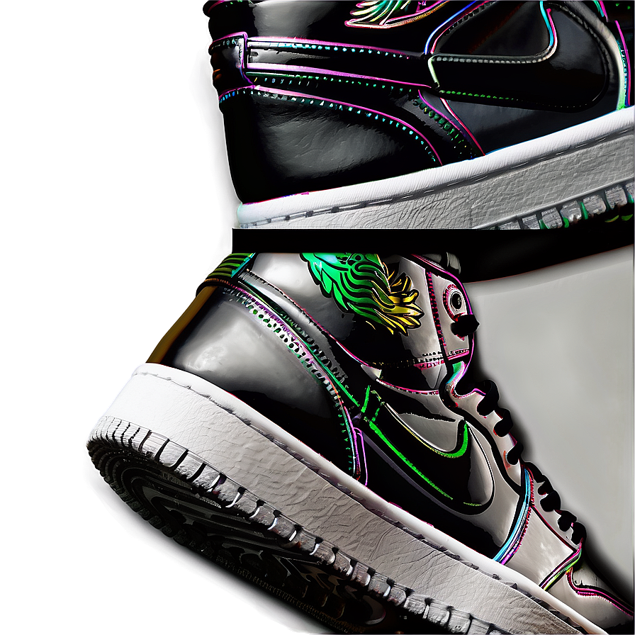 Air Jordan 1 Metallic Accents Png Ptu PNG