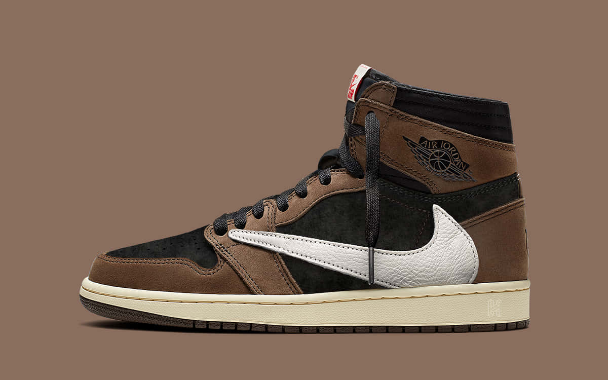 Pushedein Sneaker-spiel Auf Die Nächste Stufe Mit Dem Originalen Air Jordan 1. Wallpaper