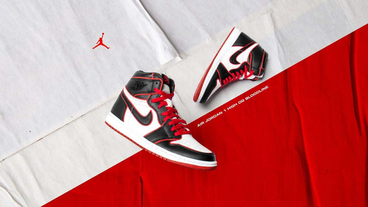 Den ikoniske Air Jordan 1, en sneaker der hjalp med at definere en generation af atleter og sneaker-entusiaster. Wallpaper