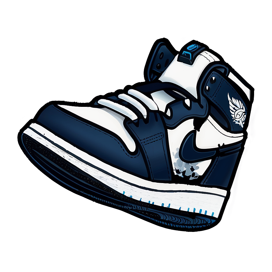 Air Jordan 1 Sneaker Png Wyr PNG