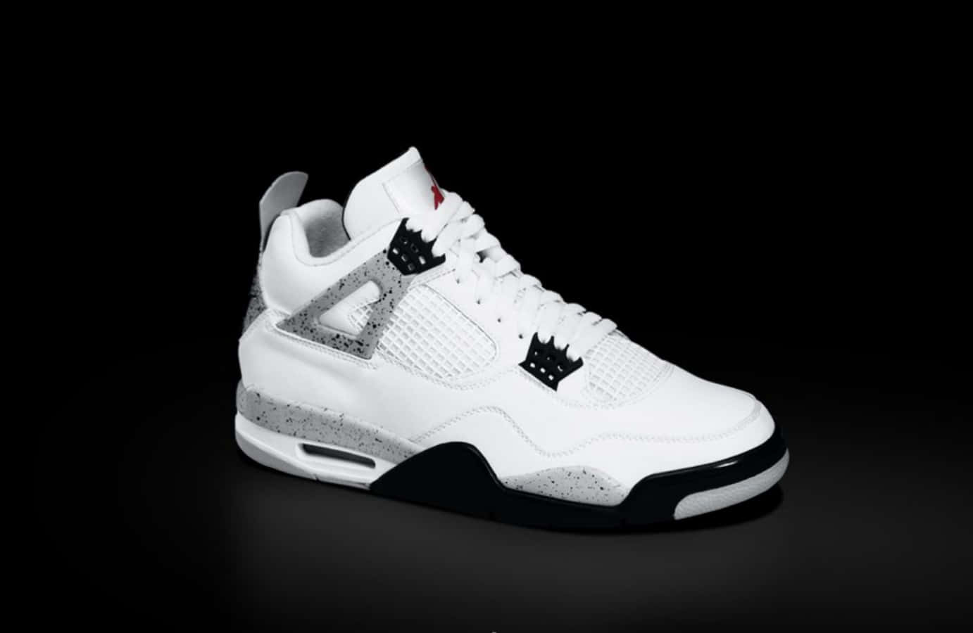 Air Jordan 4 White Cement Grey Wallpaper