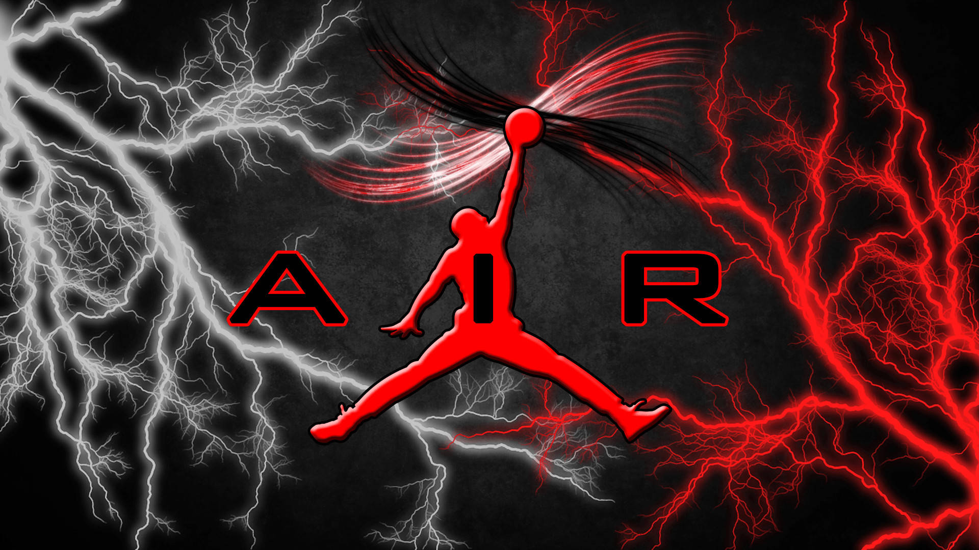 Air Jordan Lightning Art Wallpaper