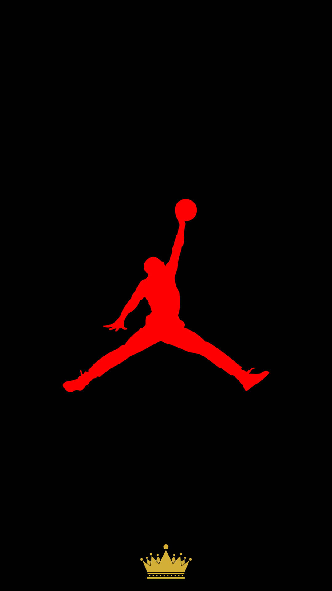 Air Jordan Logo And Crown Wallpaper