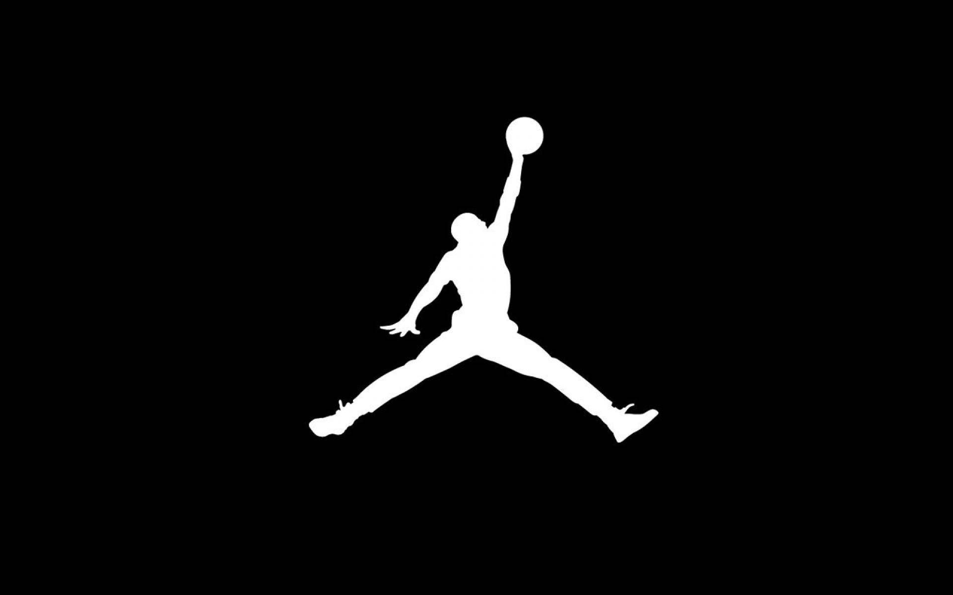 Air Jordan Logo In Solid Black