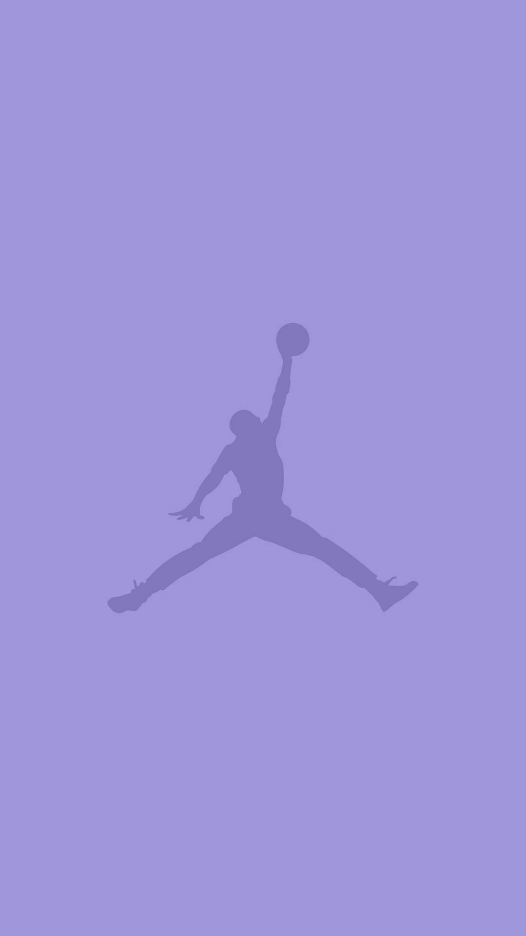 Air Jordan Purple Aesthetic Logo Wallpaper