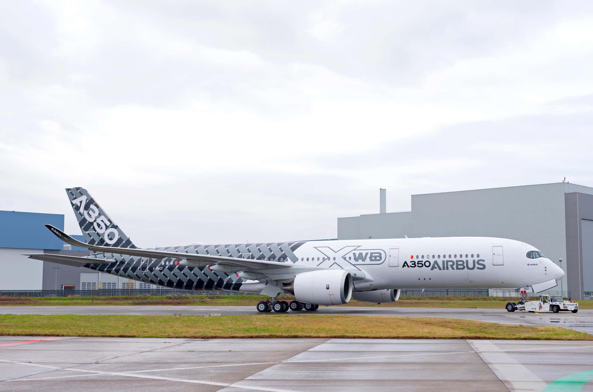 Airbus A350 Carbon Livery Wallpaper