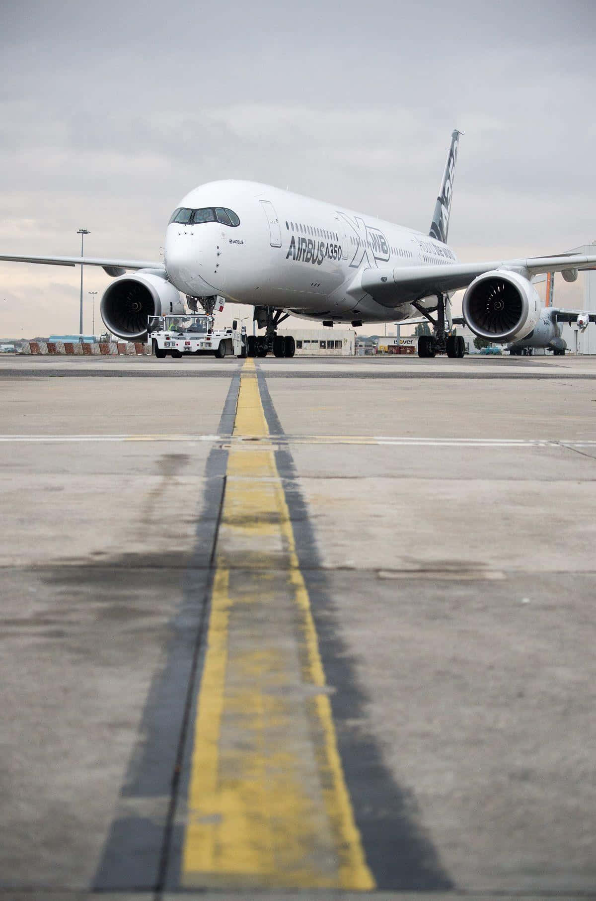 Airbus' new Airbus A350 on display in Milwaukee