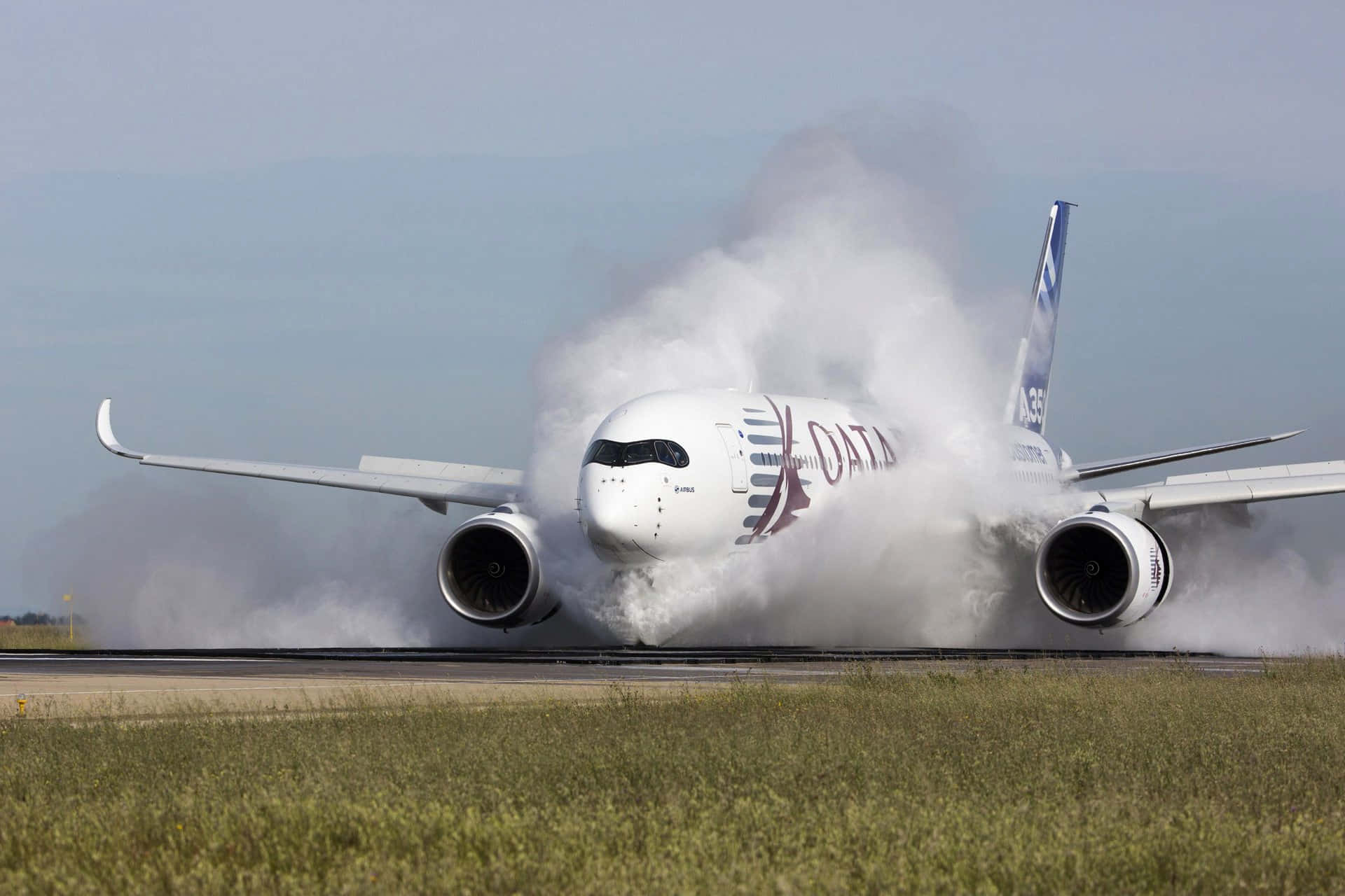 Airbus A350 Water Ingestion Test Wallpaper