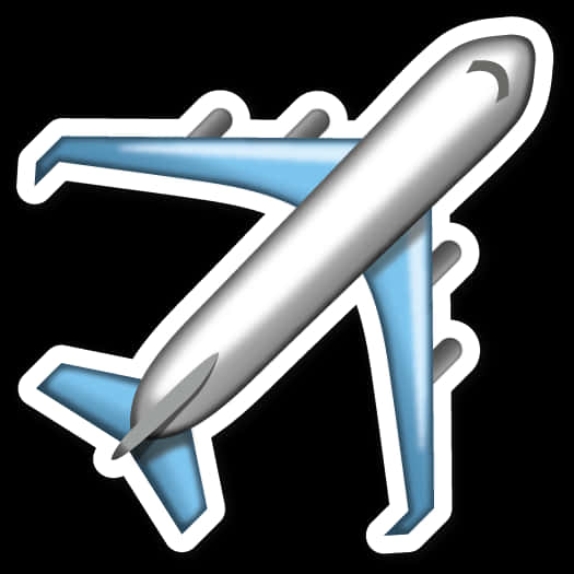 Airplane_ Emoji_ Graphic PNG
