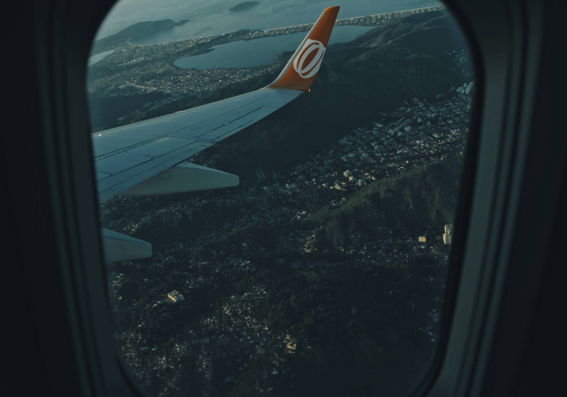 Airplane Porthole View