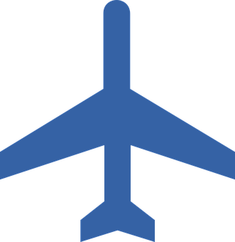 Airplane Silhouette Graphic PNG
