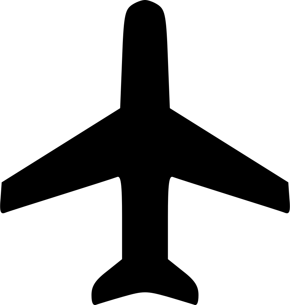 Airplane Silhouette Graphic PNG