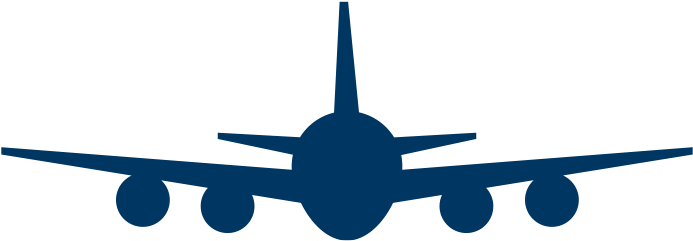 Airplane Silhouette Vector PNG