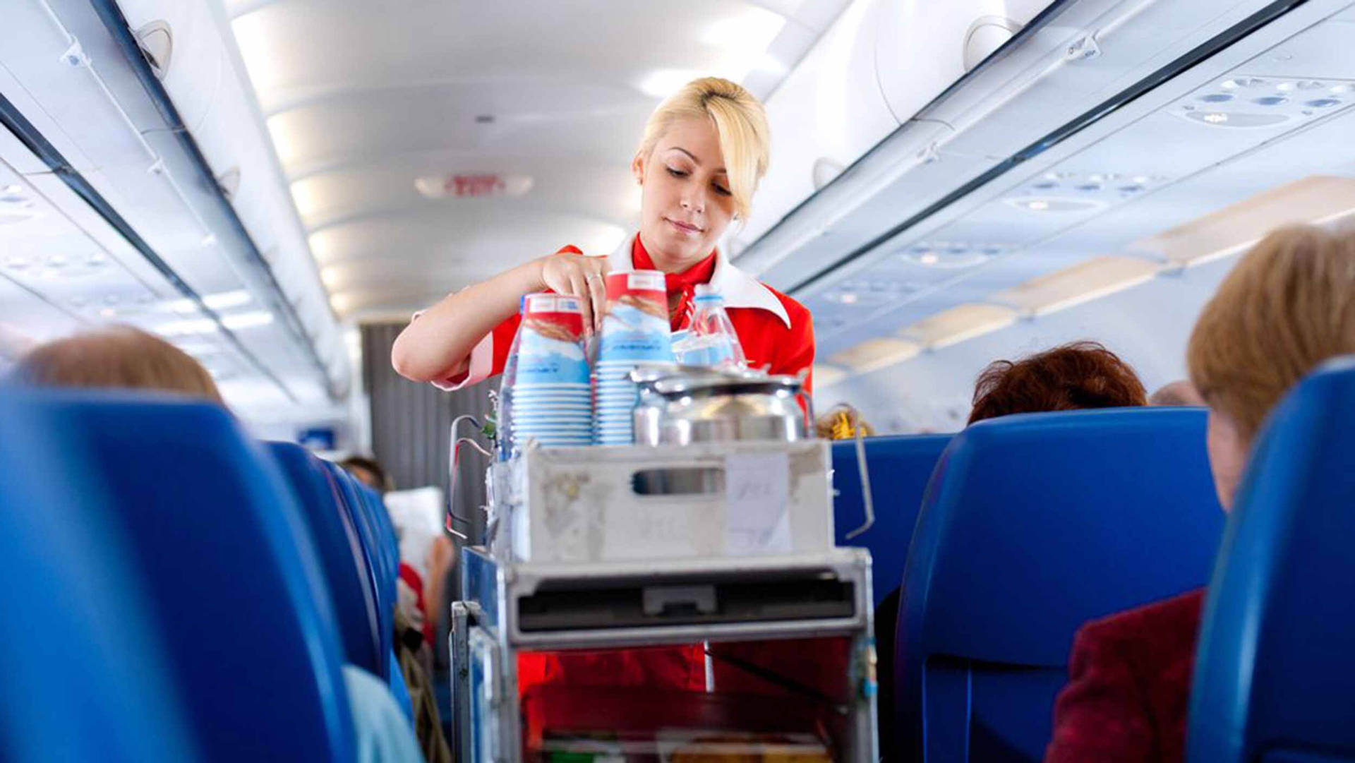 Airplane Snacks Flight Attendant Wallpaper