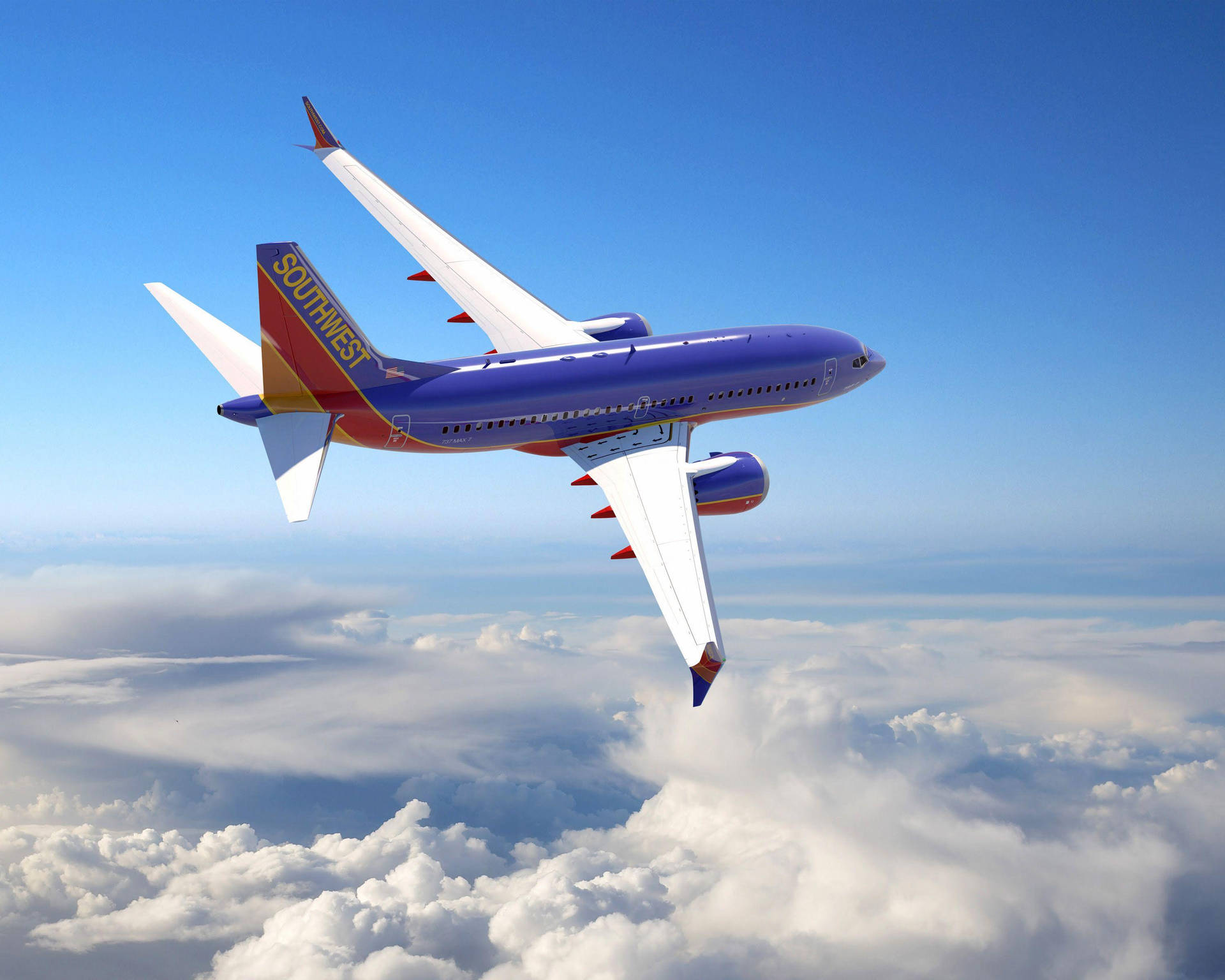 Airplane Southwest Airlines Clear Sky Wallpaper
