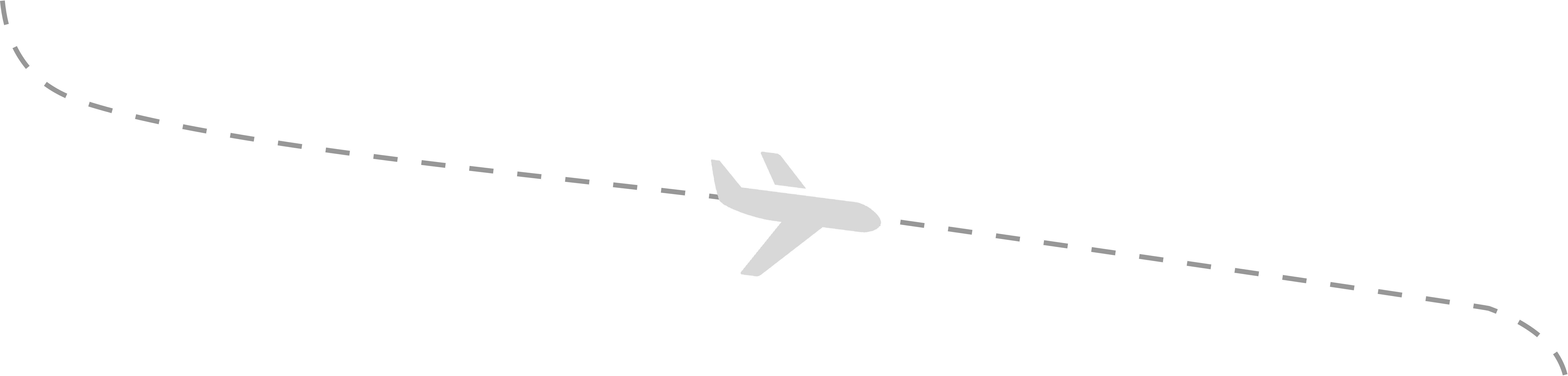 Airplane Travel Route Dotted Line PNG