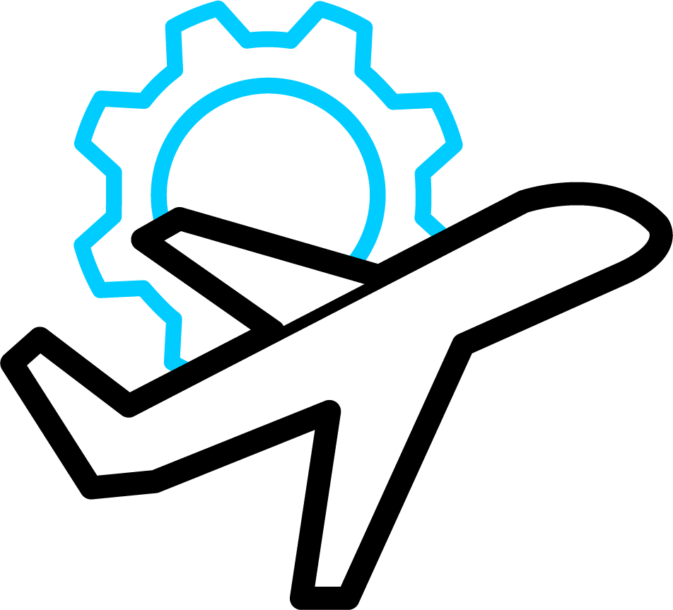 Airplane Travel Settings Icon PNG