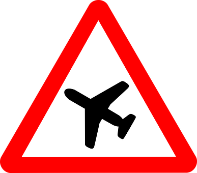 Airplane Warning Sign PNG