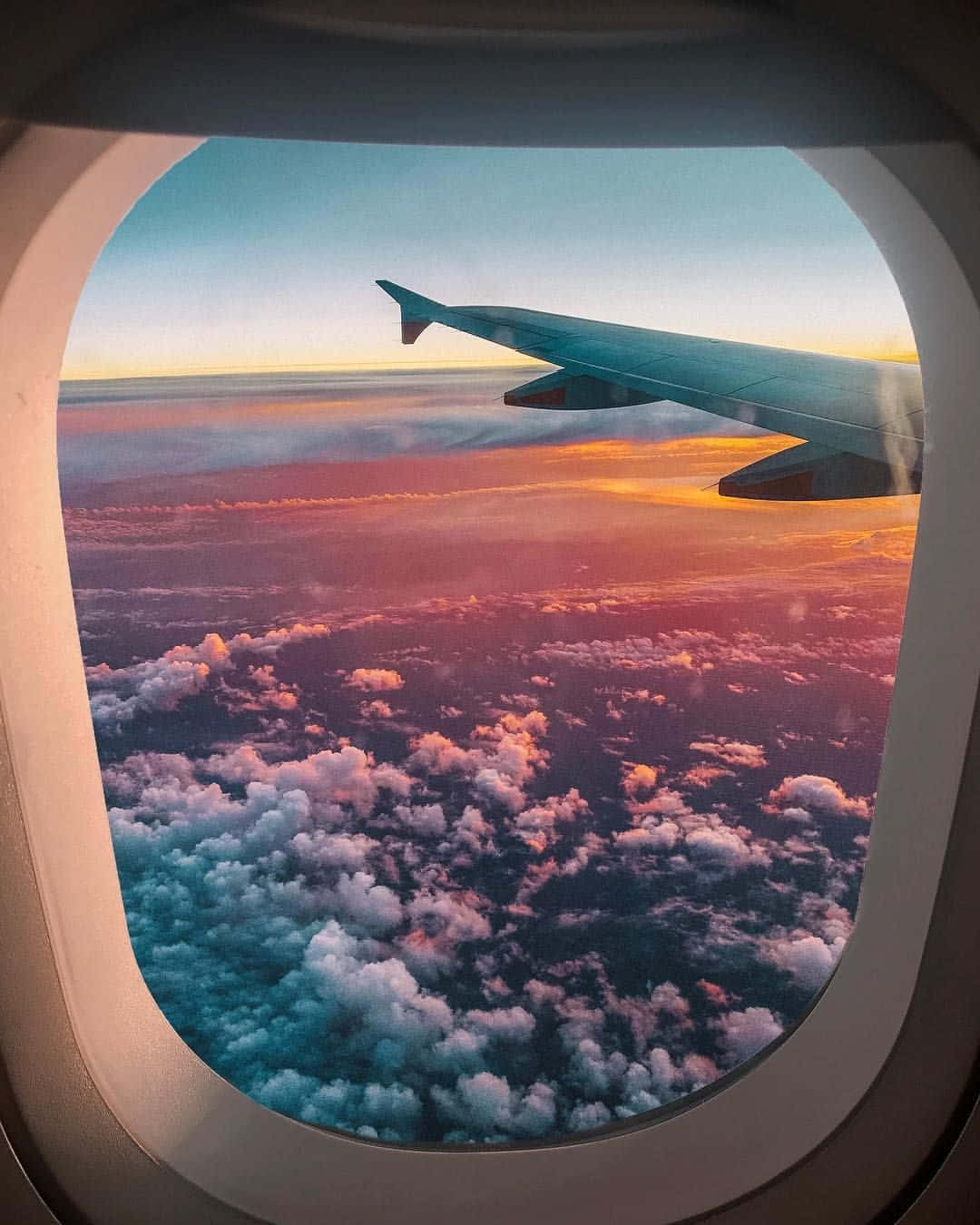 Breathtaking View From An Airplane Window